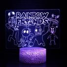 Luz noturna LED 3D Rainbows Friends Color Changing Kids