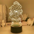 Luz noturna LED 3D Rakshasas Streets Yujins Color Changing