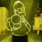 Luz noturna LED 3D Simpsons Homers Jay Simpsons Mudando de cor Luz noturna LED 3D Simpsons Homers Jay Simpsons Mudando de cor
