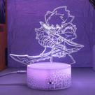 Luz noturna LED 3D Solos Levelings Changing Color Changing para crianças