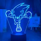 Luz noturna LED 3D Sonics que muda de cor para crianças com controle remoto Luz noturna LED 3D Sonics que muda de cor para crianças com controle remoto