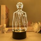 Luz noturna LED 3D Spys Familys Loids Forgers que muda de cor