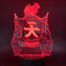 Luz noturna LED 3D Stritos Fighters Goukis que muda de cor Luz noturna LED 3D Stritos Fighters Goukis que muda de cor