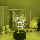 Luz noturna LED 3D Tokyo Ghoul Kaneki Ken com mudança de cor