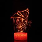 Luz noturna LED 3D Yu Gi Oh Blacks Magicians que muda de cor Luz noturna LED 3D Yu Gi Oh Blacks Magicians que muda de cor