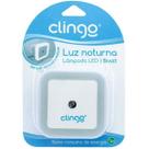 Luz Noturna LED Mini Luminaria Abajur de Tomada C/ Sensor Clingo