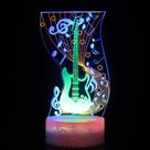 Luz noturna, música 3D, luz estéreo visual tricolor