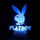 Luz noturna Playboys 3D que muda de cor LED para crianças