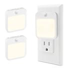 Luz noturna plug-in com sensor de movimento e sensor crepuscular, kit com 2 unidades