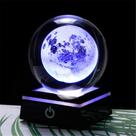Luz noturna Qianwei 3D Moon Moon Moon Ball com lâmpada LED