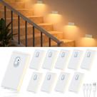 Luz Noturna Recarregável com Sensor de Movimento WILLED, Kit com 10 Unidades