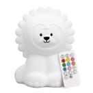 Luz Noturna Recarregável Lumipets Lion de Silicone para Crianças