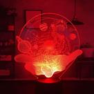 Luz noturna Russian Palm Galaxy 2D 3D Decoração de quarto 5V