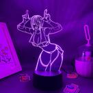 Luz noturna Thekingoffs Ighters Angels 3D com mudança de cor