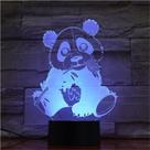 Luz noturna USB Bear Heart Acrylic Sign Doll Plush Bear