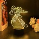 Luz noturna USB Digimon Agumon Animação Digivolution