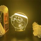 Luz noturna USB Egg Party 3D em acrílico para crianças com tensão de 5V
