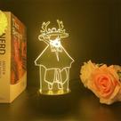 Luz noturna USB Encounter White Bird Pleurotus Eryngii