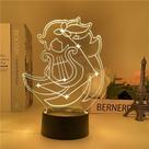 Luz noturna USB Genshins Impacts Klee Xiao Raiden Shogun Hig