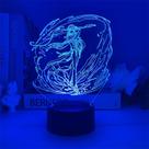 Luz noturna USB Genshins Impacts Zhongli Xiao Nahida Raiden