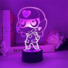 Luz noturna USB Happy Super Man 3D Illusion com acrílico