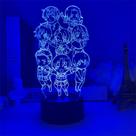 Luz noturna USB Hetalia The World Twinkle Group Photo Luz noturna USB Hetalia The World Twinkle Group Photo