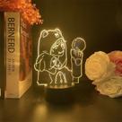 Luz noturna USB Identity V Mercenary Edamame Brown Bear