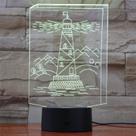 Luz noturna USB Torre Eiffel Oriental Pearl London Great Wal