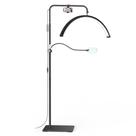Luz para cílios AURELLE 28" em meia-lua com ampliador 4X e suporte para celular Luz para cílios AURELLE 28" em meia-lua com ampliador 4X e suporte para celular