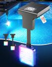 Luz para piscina LightHacker Solar LED com termômetro à prova dágua Luz para piscina LightHacker Solar LED com termômetro à prova dágua