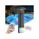 Luz para piscina POOLJOYO com estrutura metálica e controle remoto, solar Luz para piscina POOLJOYO com estrutura metálica e controle remoto, solar