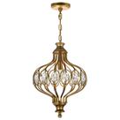 Luz pendente CWI Lighting Altair 30 cm LED de bronze antigo