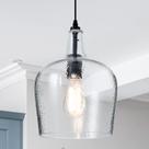 Luz pendente ELYCCUPA Glass Black Modern 1 Light E26 26cm