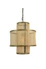 Luz pendente KALALOU CLL2551 Tecida de fibra metálica 45x52cm Luz pendente KALALOU CLL2551 Tecida de fibra metálica 45x52cm