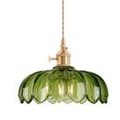 Luz pendente Shenmoly Green Scindapsus Glass Abajur