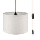 Luz pendente WiMiSom Plug in Luminária suspensa pendente de 4,5 m