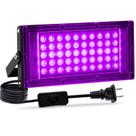 Luz preta LED Akpgf 50W com plugue e interruptor dos EUA