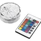 Luz Rgb para piscina sem fio Decorativa Led Colorido Com Remoto Rgb