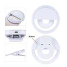 Luz Selfie Ring Light Led Flash Recarregável Branco