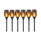 Luz Solar Com Efeito De Chama Para Exterior, 1-12 Peças, 96 LEDs, À Prova d'Água, Lâmpada De Tocha
