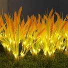 Luz Solar De Chão Com 7 Cabeças Em Formato De Espiga De Trigo Para Decoração De Pátios, Jardins,