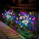 Luz solar de jardim Anordsem Firework LED à prova d'água