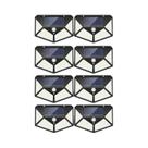 Luz Solar De Rua Para Exterior Com Sensor De Movimento PIR, 12/8/6/4/2/1 Peças, Lâmpada Solar De