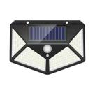 Luz Solar Externa À Prova d'Água Com Sensor, 100 LEDs, Lâmpadas De Parede Alimentadas Por Energia