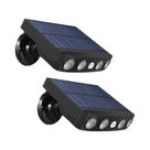Luz Solar Externa Com Sensor De Movimento 4 LEDs Lâmpada À Prova d'Água Para Decoração De Jardim E