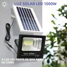 Luz Solar Externa De 1000W Com Controle Remoto, Lâmpada LED De Indução Economizadora De Energia Para
