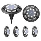 Luz solar Ground Light Clearance 16LED impermeável para exterior