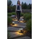 Luz Solar Jardim 4Pçs Amarela LED IP65 Fotocélula
