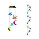 Luz Solar LED À Prova d'Água Com Efeito De Mudança De Cor, Sino De Vento Com Bola De Cristal E