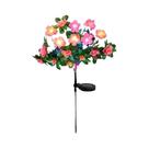 Luz Solar LED À Prova d'Água Com Flores De Azaleia Para Decoração De Jardim, Quintal E Caminhos